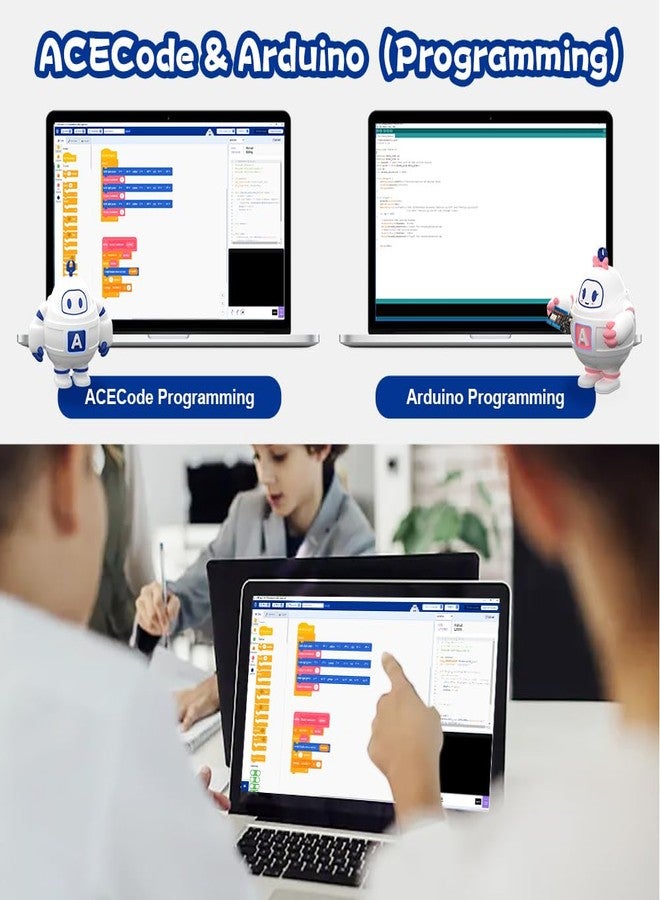 ايسبوت مجموعة أدوات ACEBOTT STEM للروبوتات العلمية للكبار، طقم بناء روبوت العنكبوت ESP8266، تحكم عن بعد عبر تطبيق، لعبة تعليمية ممتعة للمشي والزحف للأولاد والبنات والمراهقين والبالغين من عمر 12 عامًا فما فوق، هدايا مميزة - Image 3